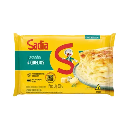 Lasanha Sadia 4 Queijos 600g