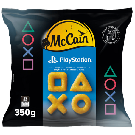 Batata Pré-Frita Congelada PlayStation McCain Pacote 350g Edição Comemorativa 30 Anos