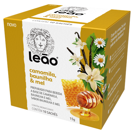 Chá Misto Leão Camomila, Baunilha e Mel 15G