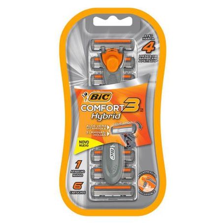 APARELHO BIC CONFORT 3 HYBRID C/6 CARGAS          