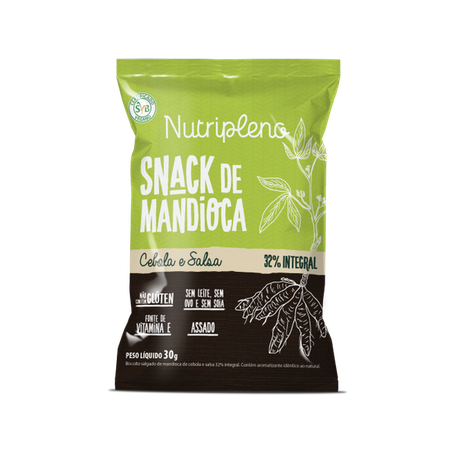 SNACK MANDIOCA CEBOLA SALSA 30G -NUTRIPLENO
