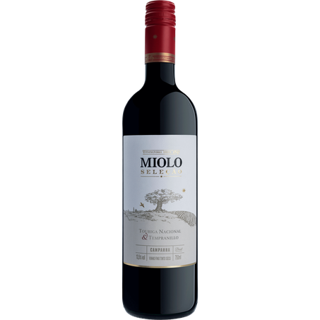 VINHO MIOLO SELEÇÃO TINTO SECO TOURIGA NACIONAL E TEMPRANILLO 750
