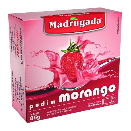 PUDIM MADRUGADA MORANGO 85G