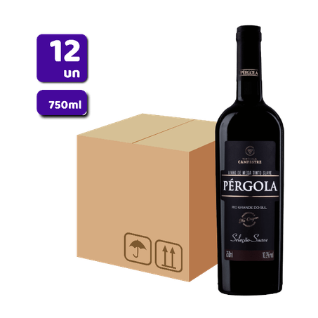 VINHO PERGOLA 1LT TINTO SUAVE CX 12.0