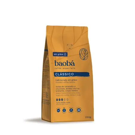 Baobá Café Especial Clássico 250G Em Grãos