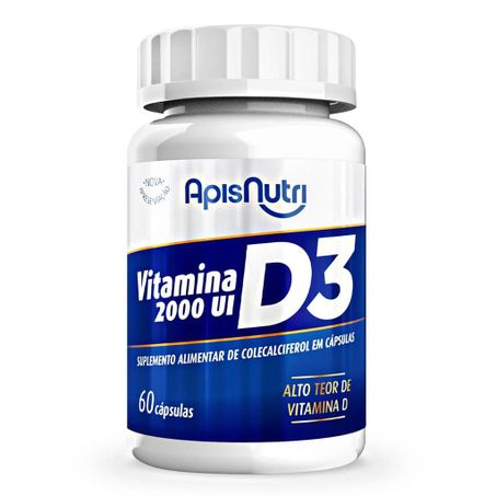 VITAMINA D3 2000 UI 60 CAPS -  APISNUTRI