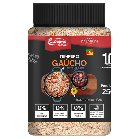 Tempero gaucho ext sabor 200g