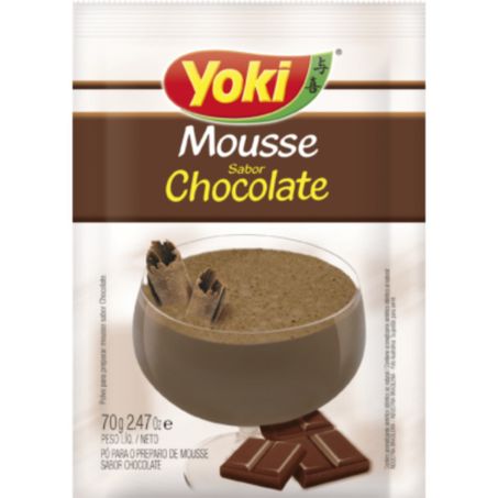Po para preparo de mousse yoki chocolate 70g