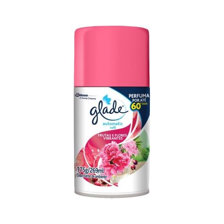 Desodororizador Glade Automático Refil Frutas Flora Vibrante 269ml