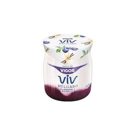 Iogurte vigor búlgaro blueberry e baunilha 130g