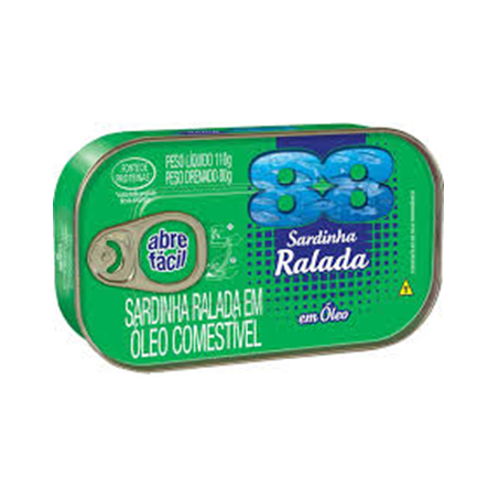 SARDINHA 88 RALADA EM ÓLEO 110G