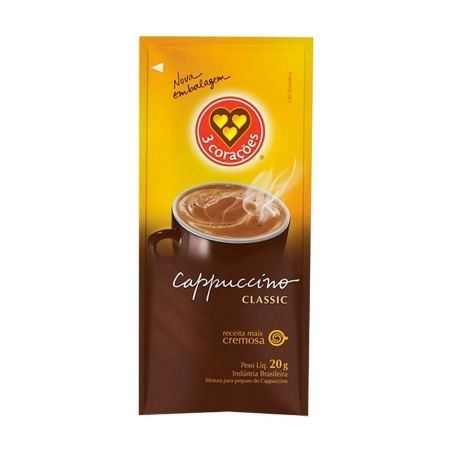 CAPPUCCINO 3 CORACOES SACHE CLASSIC 20G