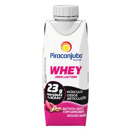 BEBIDA LÁCTEA UHT BATATA-DOCE COM GENGIBRE ZERO LACTOSE PIRACANJUBA WHEY