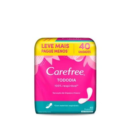 Absorvente Carefree Todo Dia Brisa Pacote 40UN