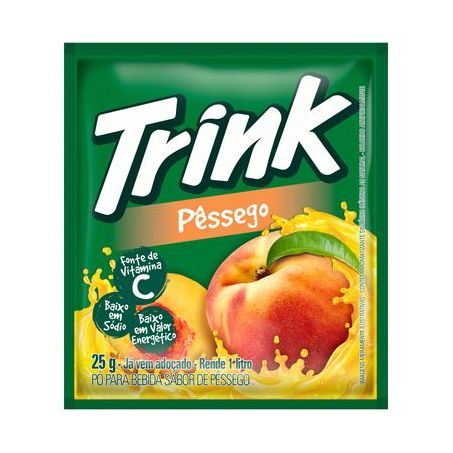 REFRESCO EM PÓ 25G PÊSSEGO TRINK