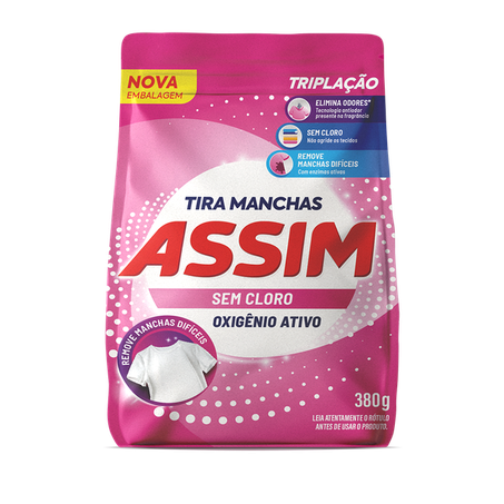 Tira Manchas Em Pó Assim 380g