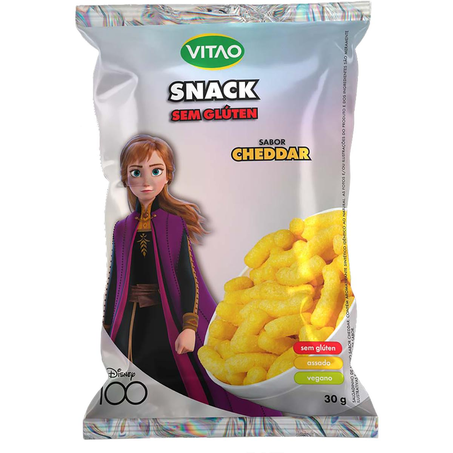 Snacks Vitao  30g - Disney - Sem Glúten - Cheddar