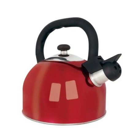 Chaleira Mattina Vermelha Aço Inox