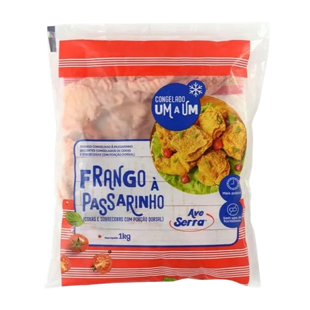 Frango a passarinho ave serra iqf 1kg