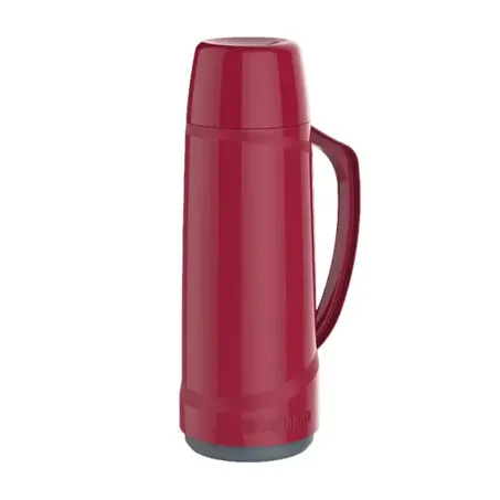 Garrafa Termica Soprano 1l Cristal Azul Vermelho