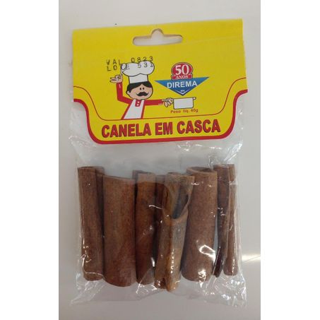 Canela direma casca cartela 40gr un