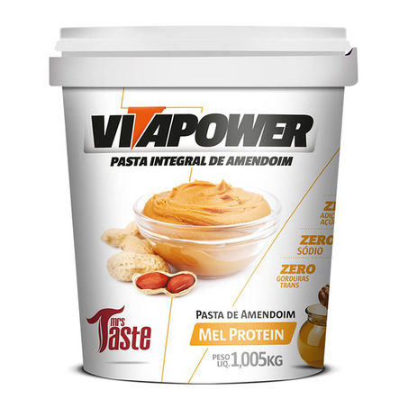 PASTA DE AMENDOIM INTEGRAL MEL PROTEIN VITA POWER
