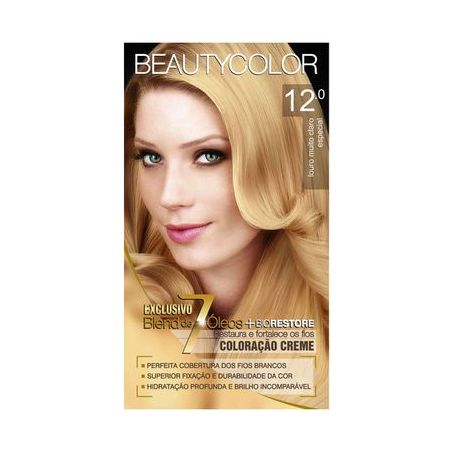 TINTURA BEAUTY COLOR 12.0 LOURO MUITO CLARO