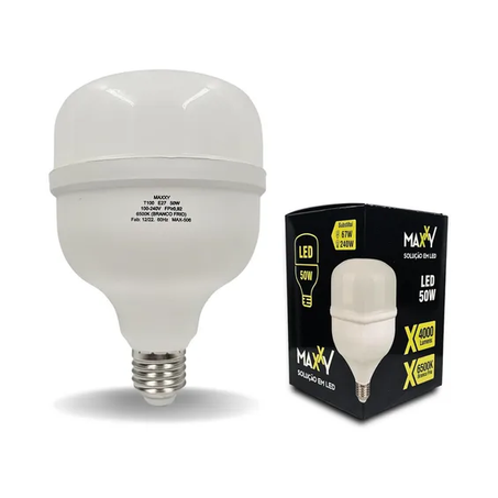 Lamp Led Maxxy Globe 50w Bivolt Branca 6500k