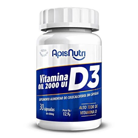 VITAMINA D3 OIL 430MG 30 CAPS -  APISNUTRI