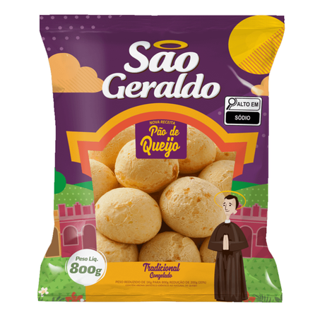 PÃO DE QUEIJO SÃO GERALDO CONG 800G