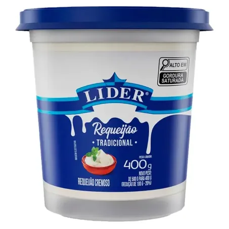 Requeijao Lider 400 Gr Cremoso 