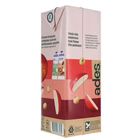 Bebida Base Soja Ades Frutas Maça 1l 360-14