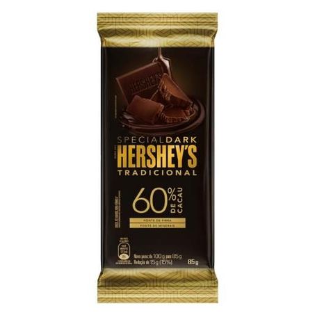Chocolate tablete hersheys 85g spec dark trad