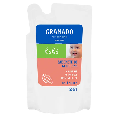 SABONETE GRANADO BEBE CALENDULA REFIL 250ML