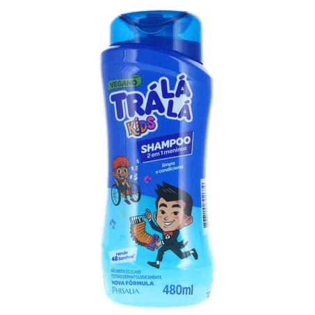 Shampoo Tralala Kids 2 em 1 Frasco 480Ml 360-1