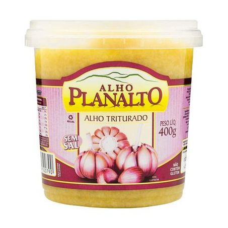 Alho planalto triturado 400g