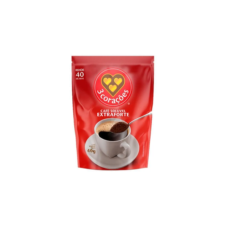 CAFE 3 CORACOES 40G EX.FORTE SACHET