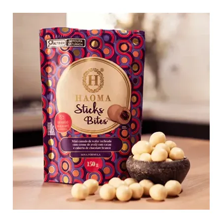 Stick Bites Haoma Chocolate Branco 150g 360-2