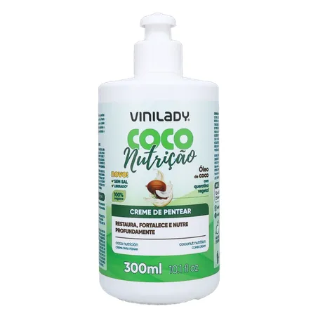 Creme de Pentear Vinilady Coco Nutrição Frasco 300ml 360-0