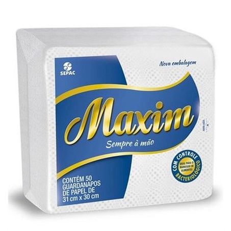 Guardanapo maxim 31x30cm c/50 un