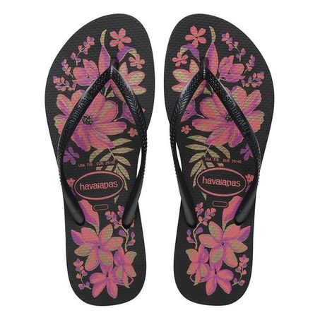 CHINELO HAVAIANAS SLIM ORGANIC 37/38 PTO/CZ/OURO
