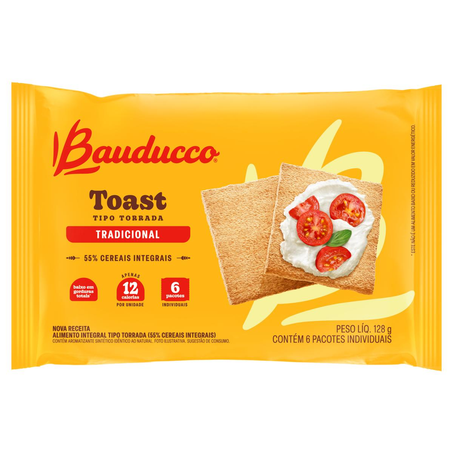 Torrada Bauducco 128g - Toast - Integral