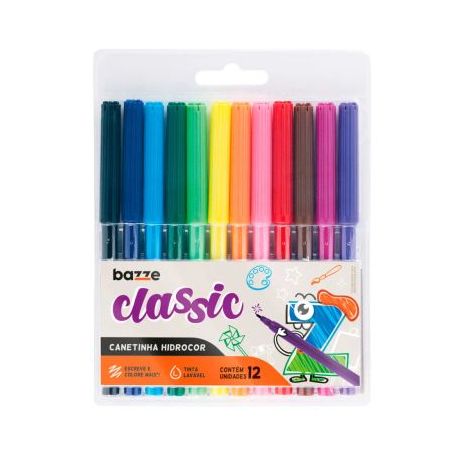 Canetinha bazze classic 12 cores