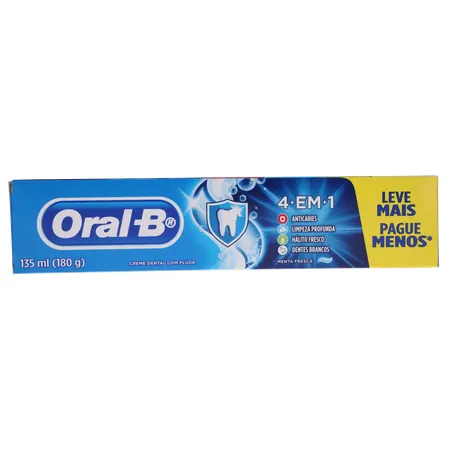 Creme dental oral-b 4 em 1 leve mais pague menos 180g