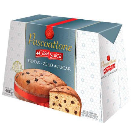 Pascoattone Casa Suiça Zero Gotas Chocolate Caixa 400G