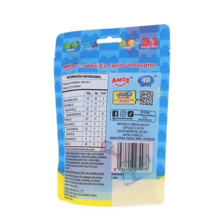 Bala de Gelatina Amos Gummy Blocks Sachê 72gr 360-19