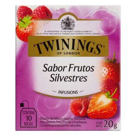 CHÁ MISTO FRUTAS SILVESTRES TWININGS INFUSIONS COM 10 SACHÊS