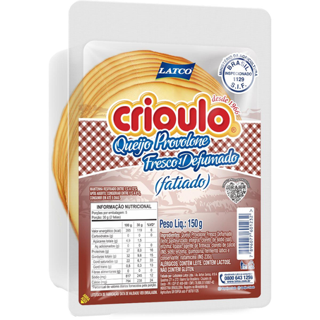 Queijo Provolone Crioulo 150g - Fatiado