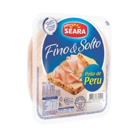 Peito Peru Seara Fatiado Fino/solto 200GR