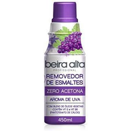 Removedor de esmaltes 450ml s/acetona uva beira alta